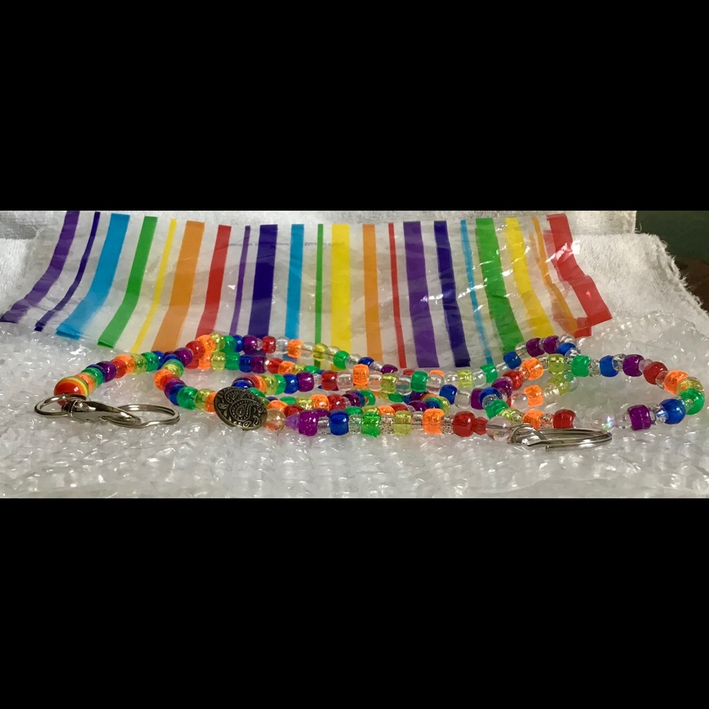 🌈PRIDE🌈unisex lanyard, bracelet, keychain 🌈 - Picture 5 of 14